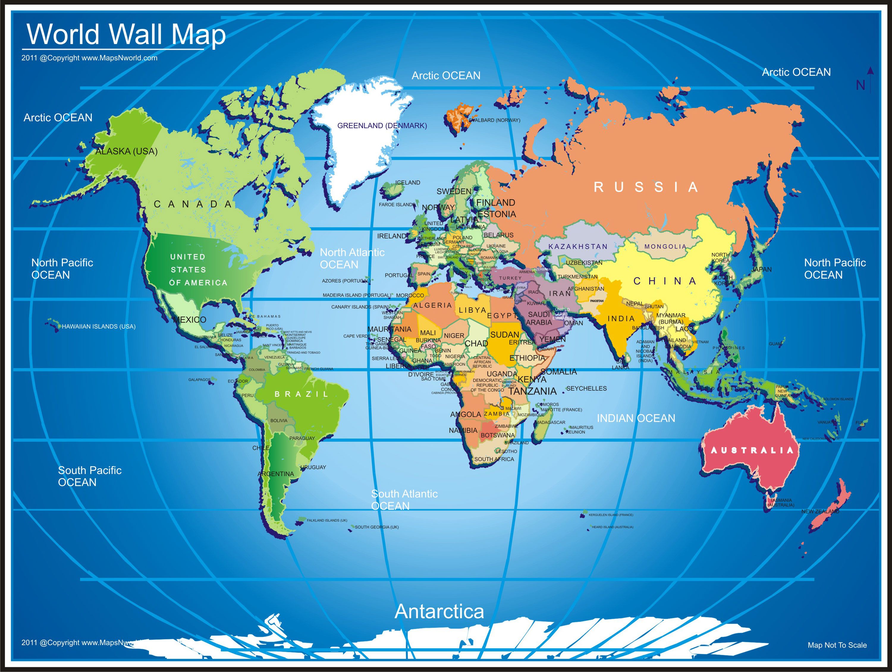 World wall map, wall map
