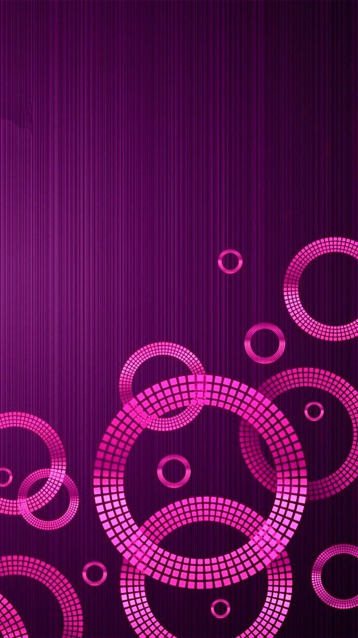 Wallpaper, background lock screen geometric purple pink for iPhone
