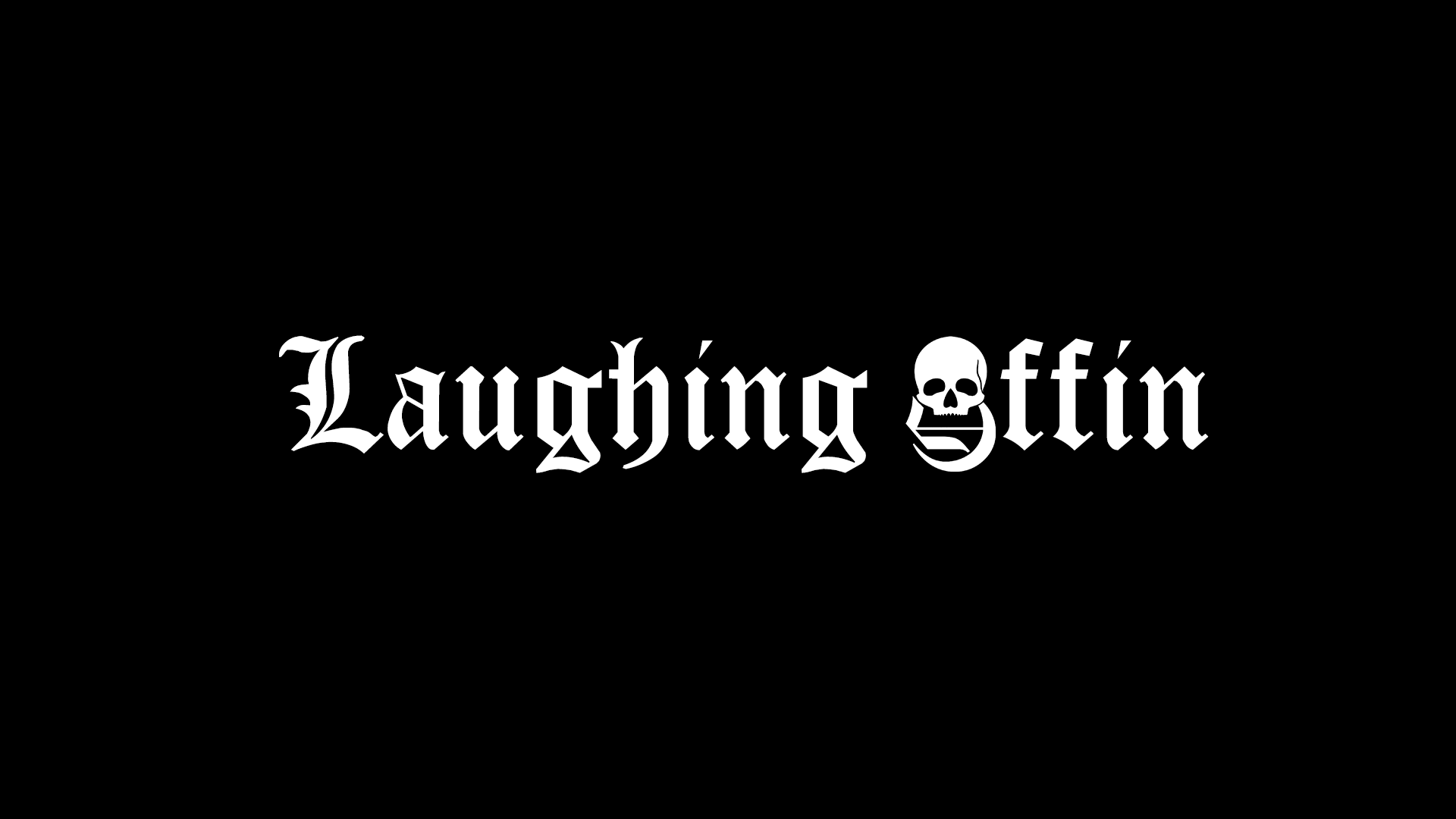 Laughing Coffin LC Lettering White. Lettering, Laugh, Coffin
