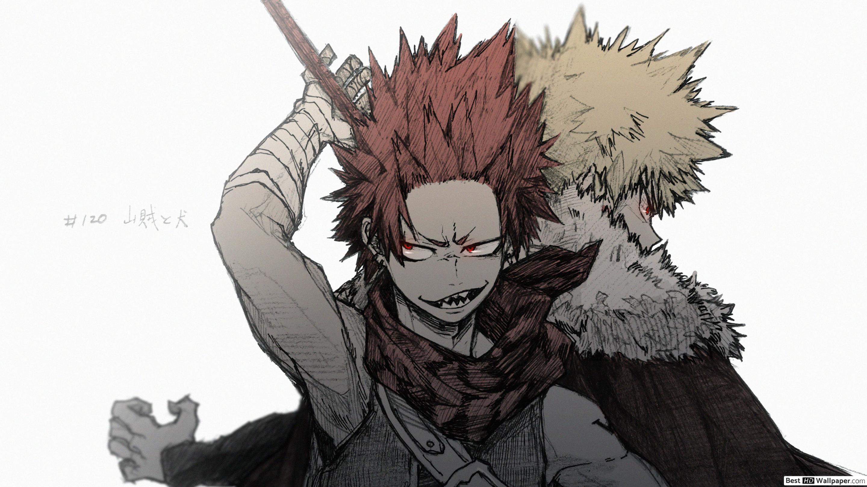 Katsuki Bakugo & Eijiro Kirishima Hero Academia HD wallpaper