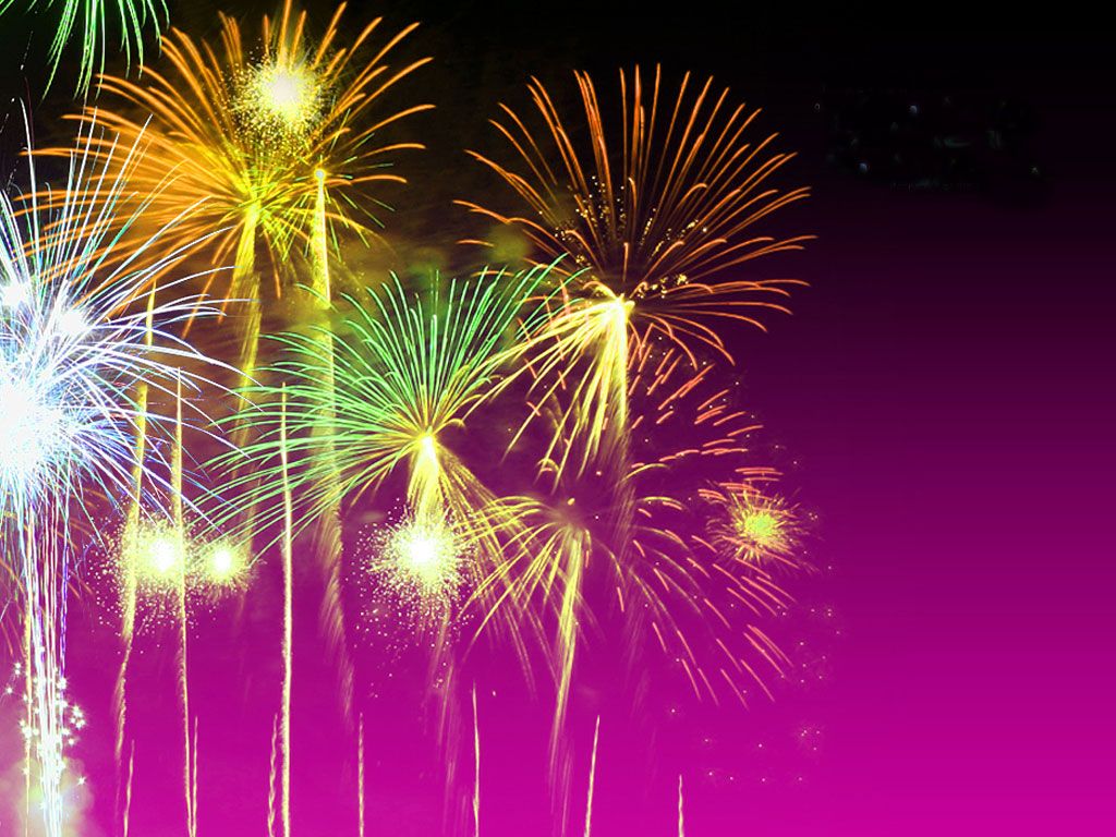 Fireworks Background Background for Free PowerPoint