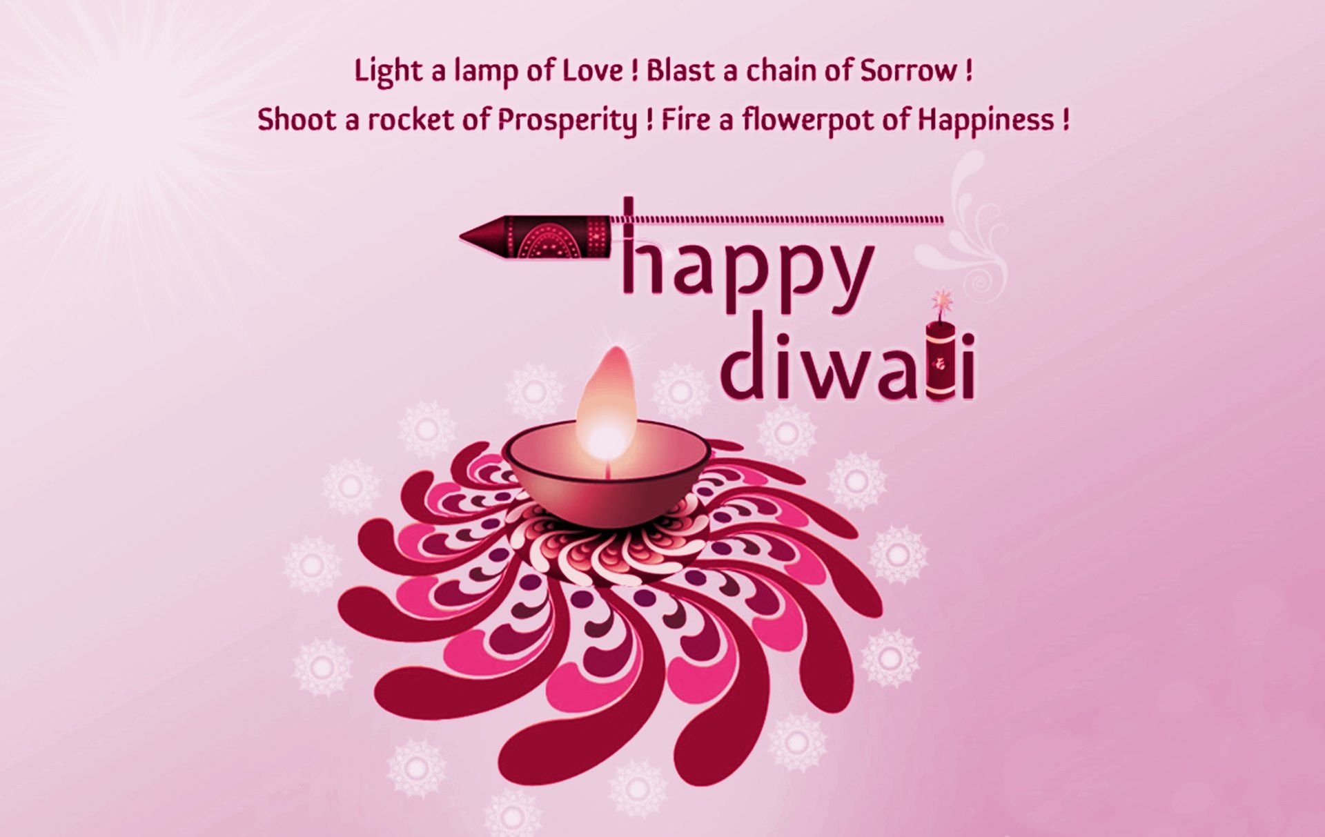 Diwali With Crackers Quotes Wallpaper