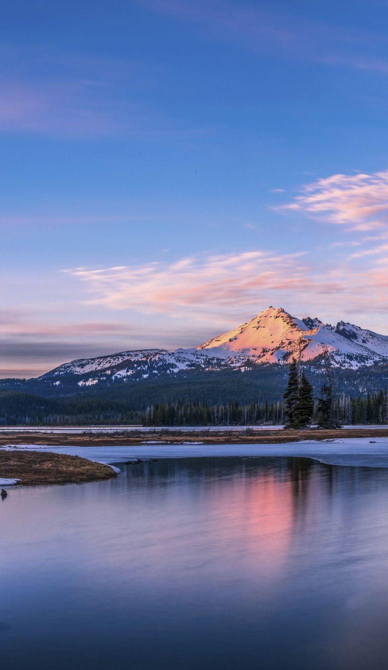 Download Sparks Lake, 5k, 4k wallpaper, 8k, Oregon, USA, mountains