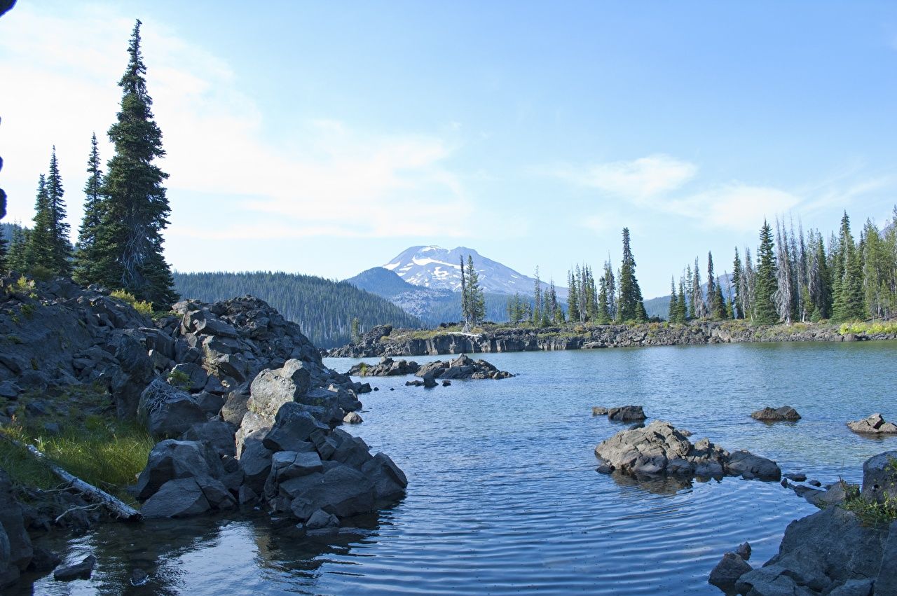 Photo USA Oregon, Lake Sparks Nature Stones