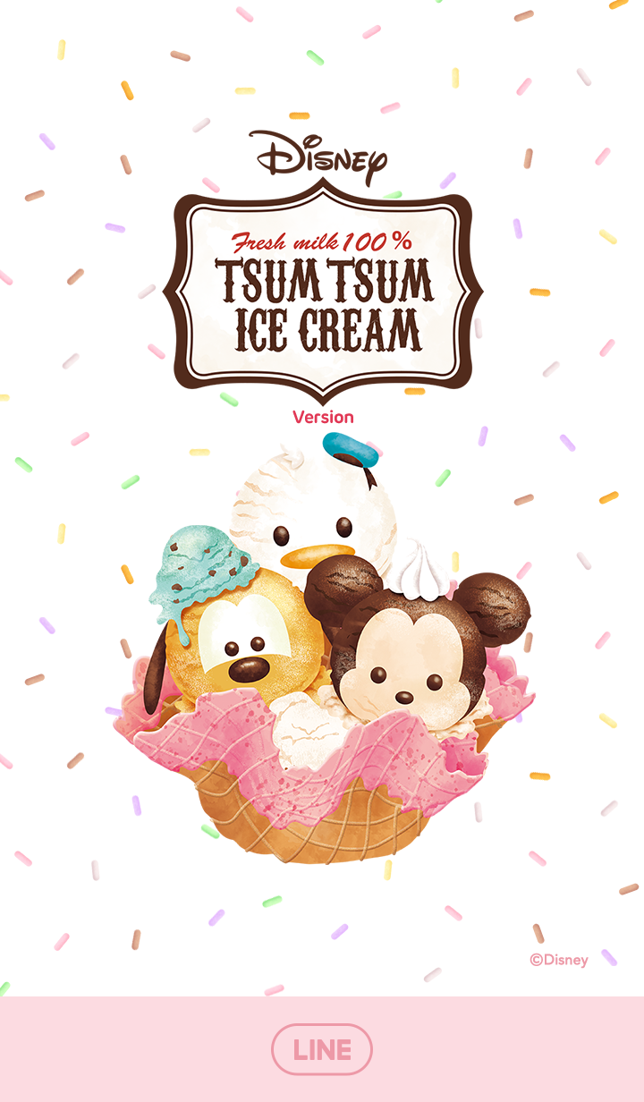 Tsum Tsum Ice Cream Mickey Wallpaper & Background
