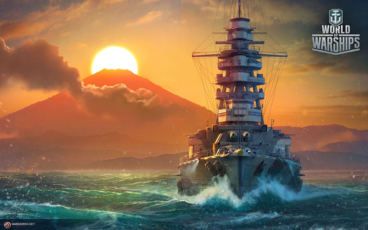 Image World Of Warship Japanese Mutsu Sun Ships vdeo game Sunrises