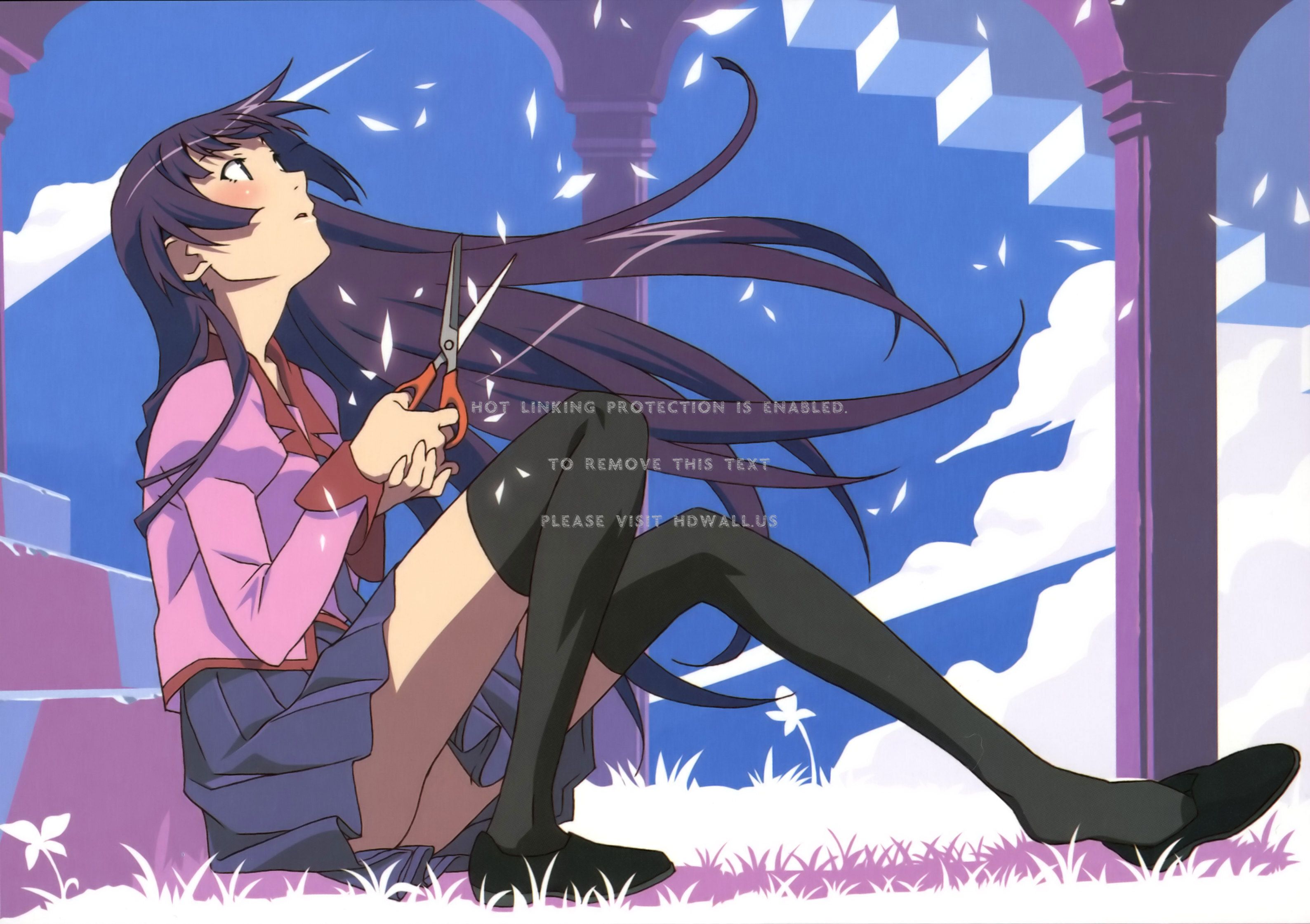 bakemonogatari senjougahara hitagi monogatari series