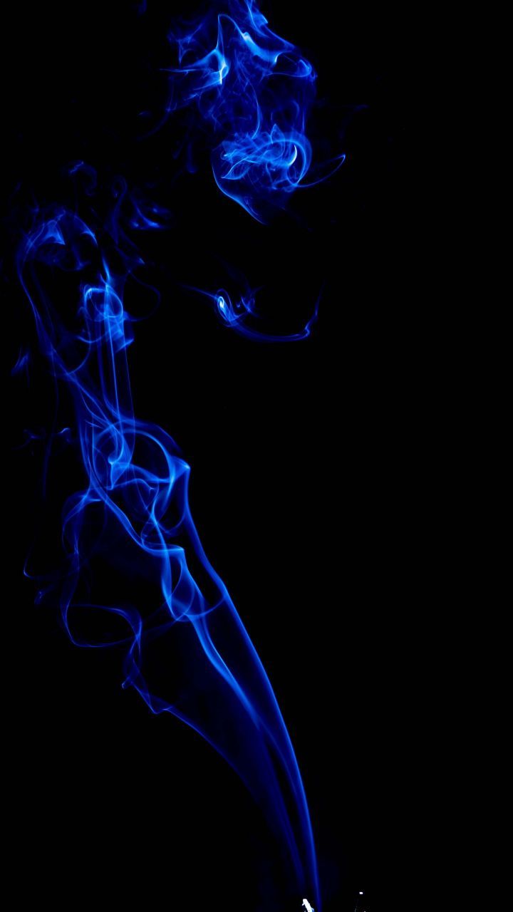 Smoke, blue, dark, minimal, 720x1280 wallpaper. Dark blue