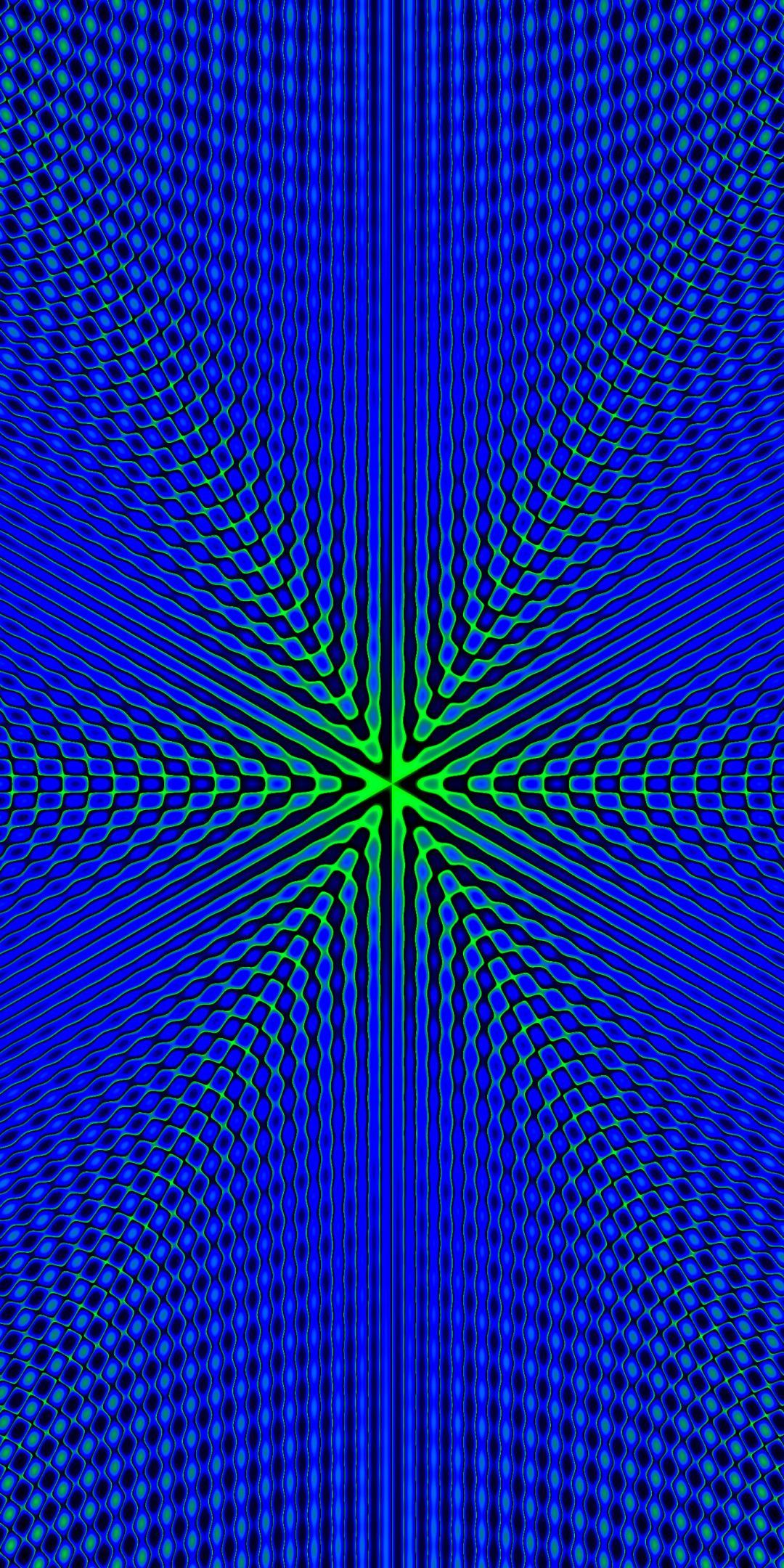 Fractal, blue pattern, minimal, 1080x2160 wallpaper. iPhone
