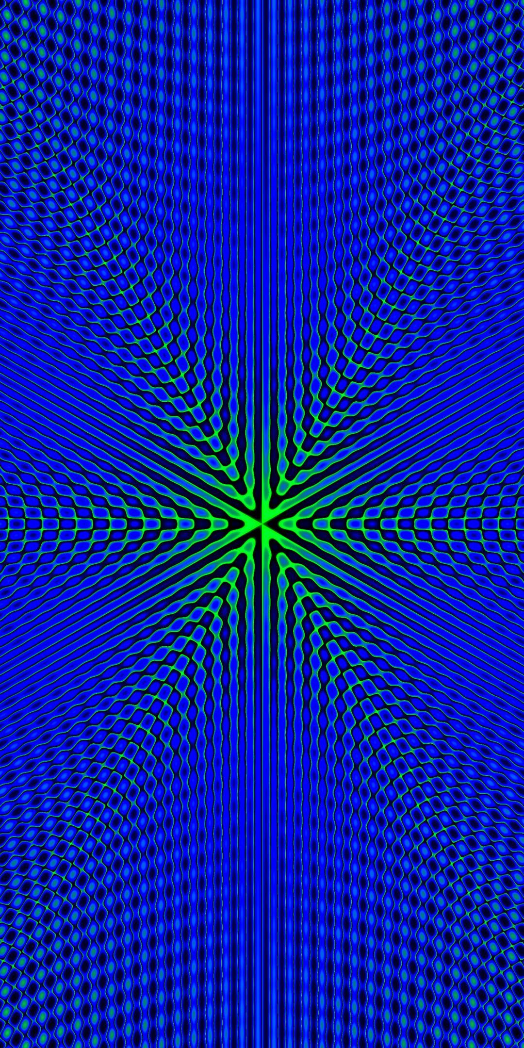 Fractal, blue pattern, minimal, 1080x2160 wallpaper. iPhone