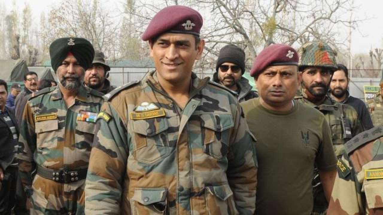 MS Dhoni in Indian Army- Dhoni gets permission to train with para regiment, might visit Jammu and Kashmir with army. Dhoni Army training, Dhoni retirement