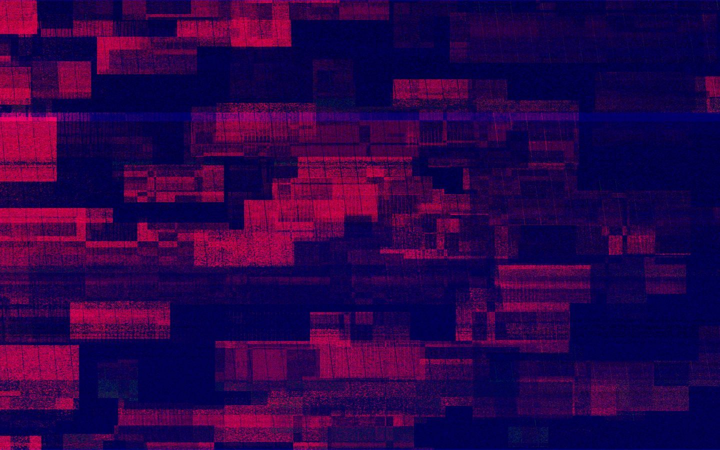 Download wallpaper 1440x900 glitch art, lines, pixels, defect
