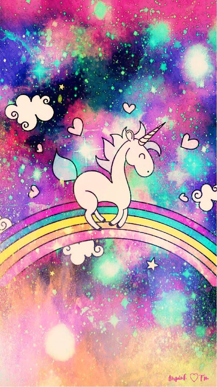 Unicorn Rainbow Galaxy Wallpaper #androidwallpaper