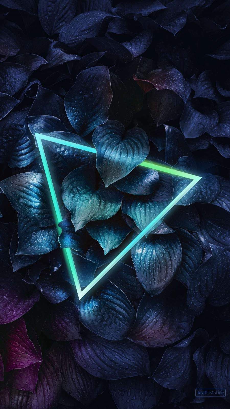Triangle Neon Forest iPhone Wallpaper. Wallpaper iphone neon