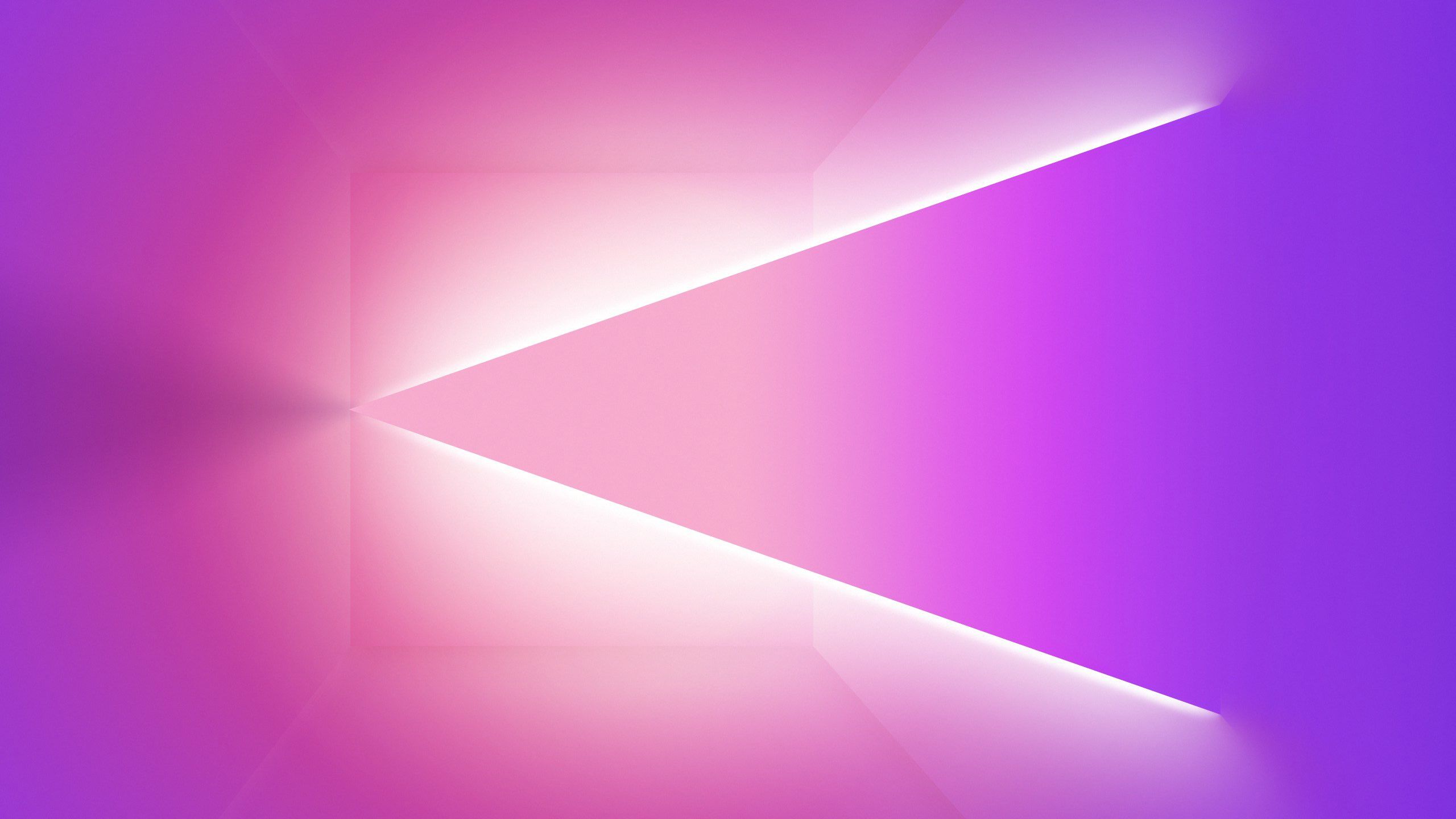 Download 2560x1440 Triangle, Pink, Neon Light Wallpaper for iMac