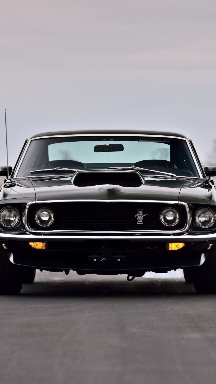 Ford Mustang Boss 429 Fastback, muscle car, 720x1280