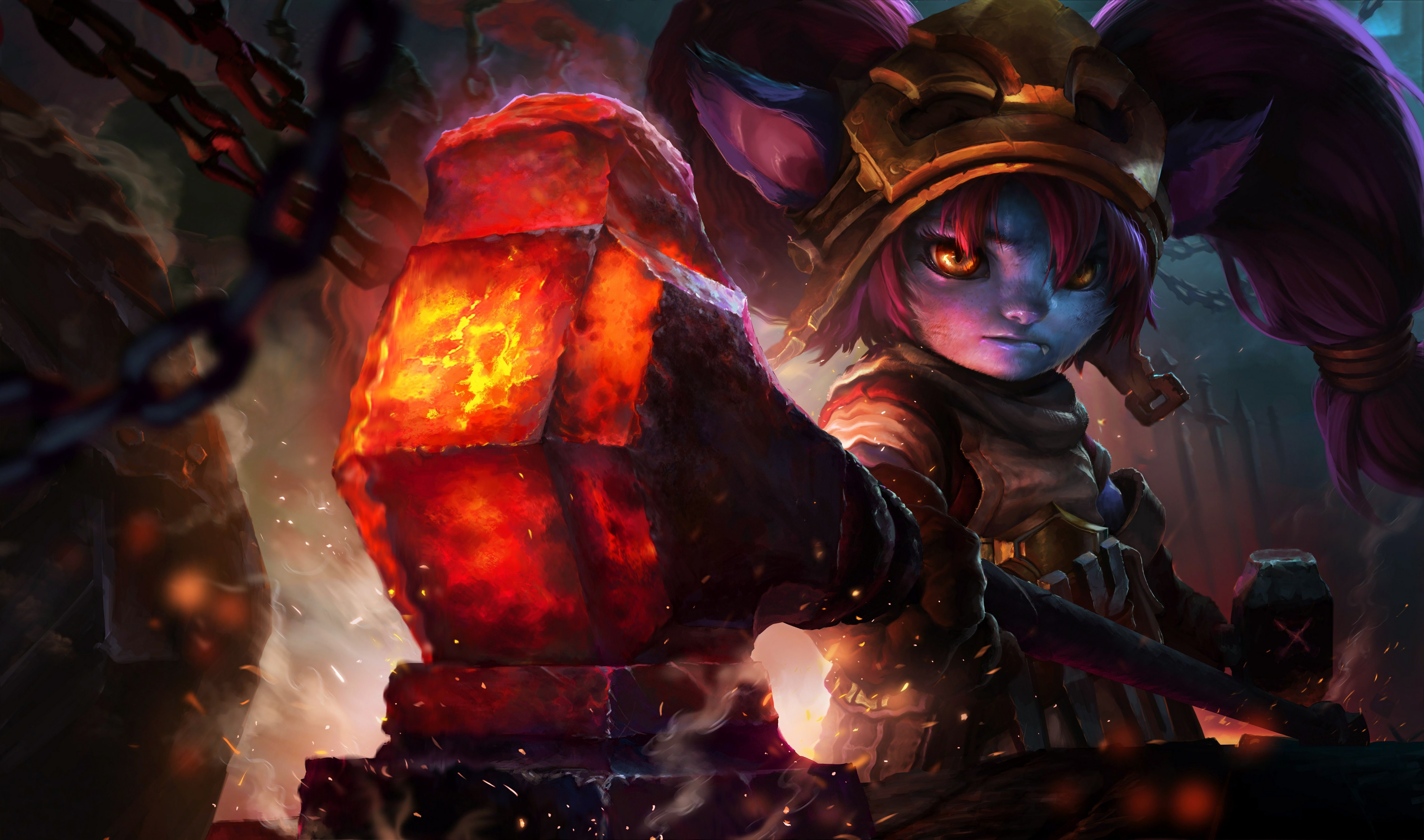 Blacksmith Poppy. Wallpaper & Fan Arts. League Of Legends. LoL