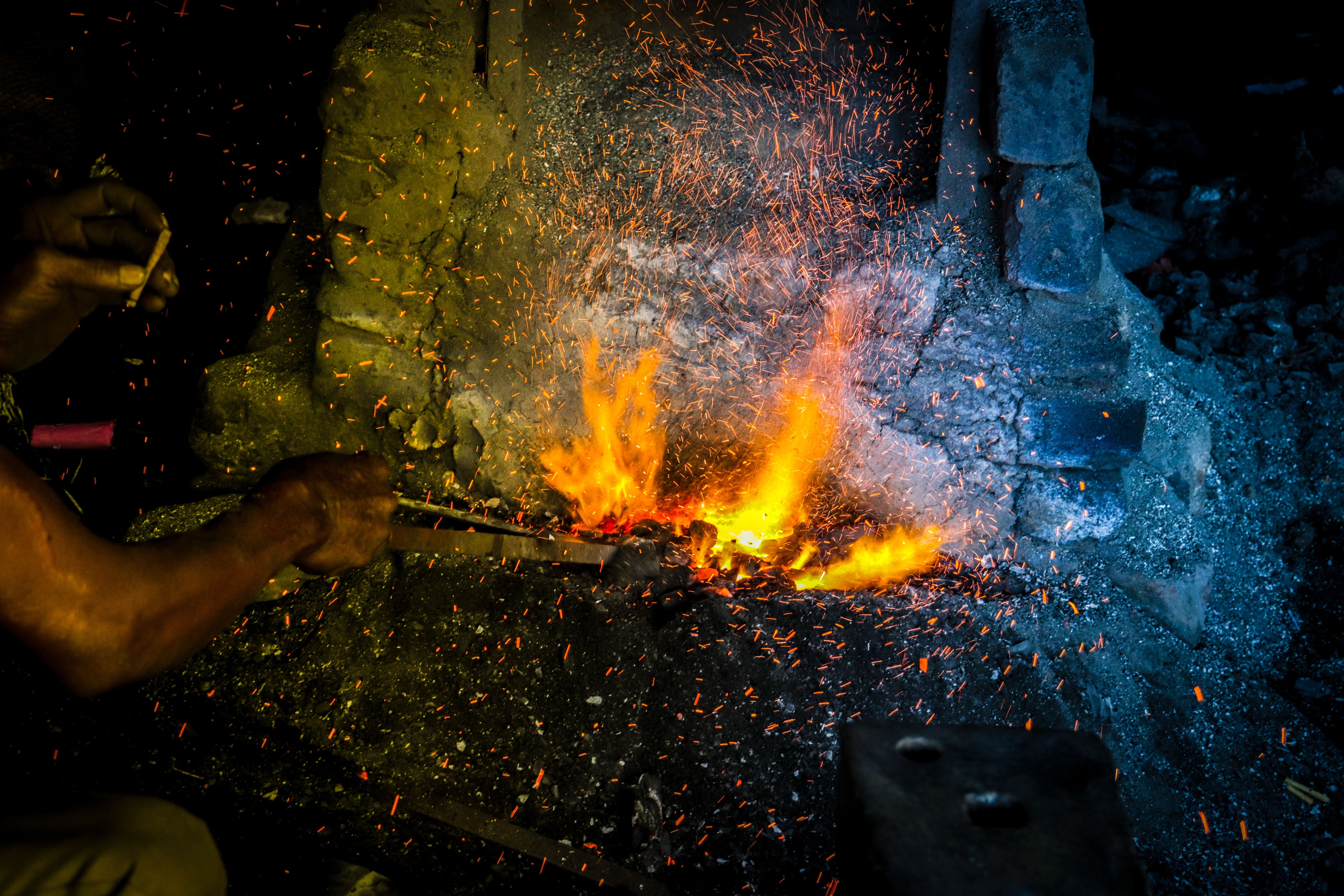 blacksmith forge wallpaper