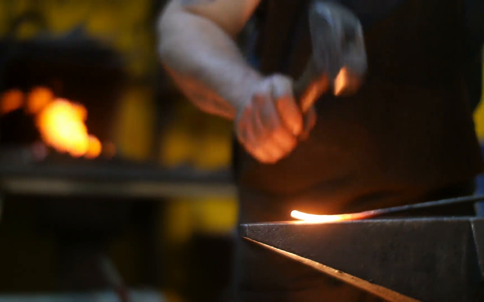 Free download Forging a Sword on an Anvil in a Blacksmith Workshop