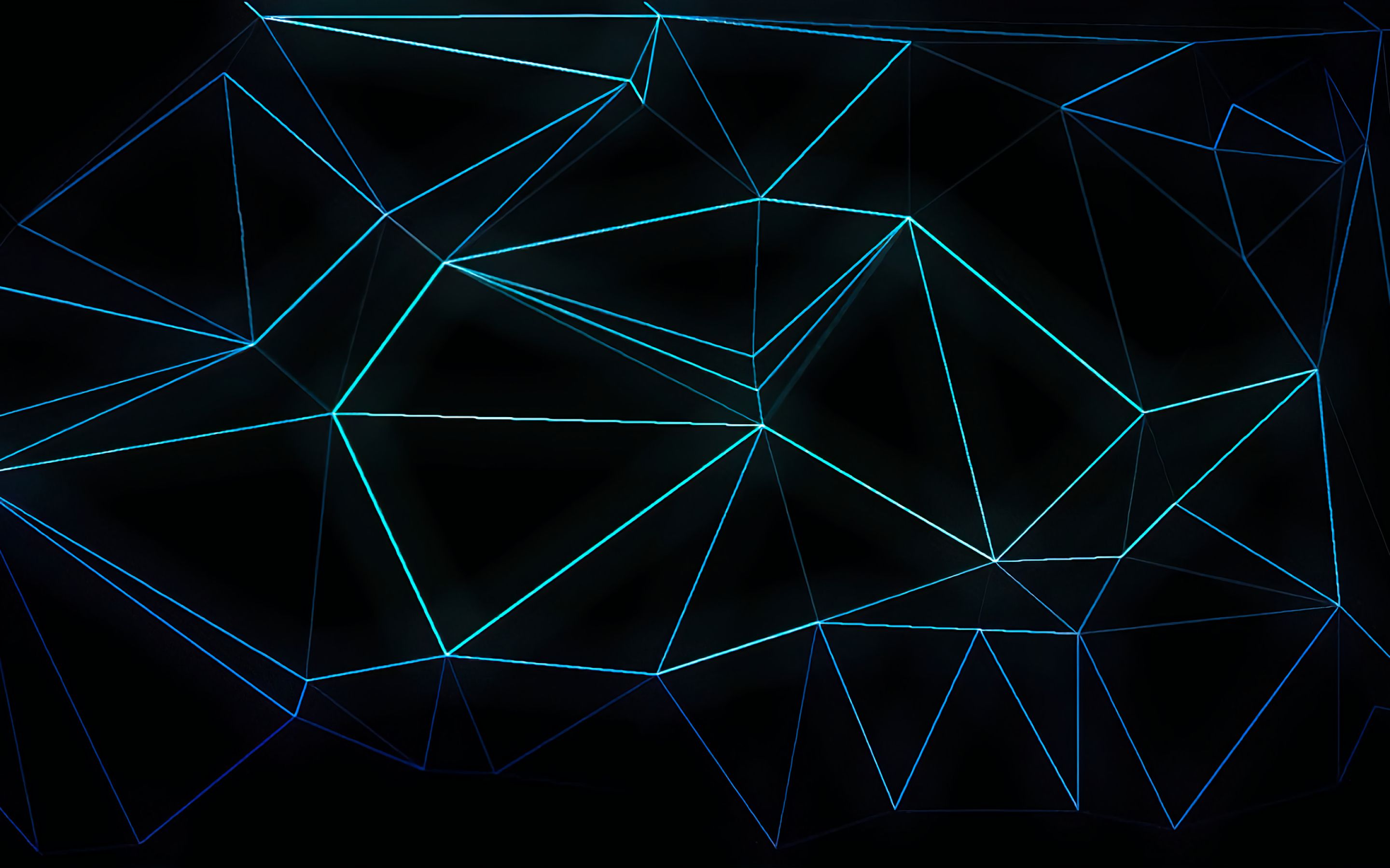 Blue Abstract Shape Neon Lines Macbook Pro Retina