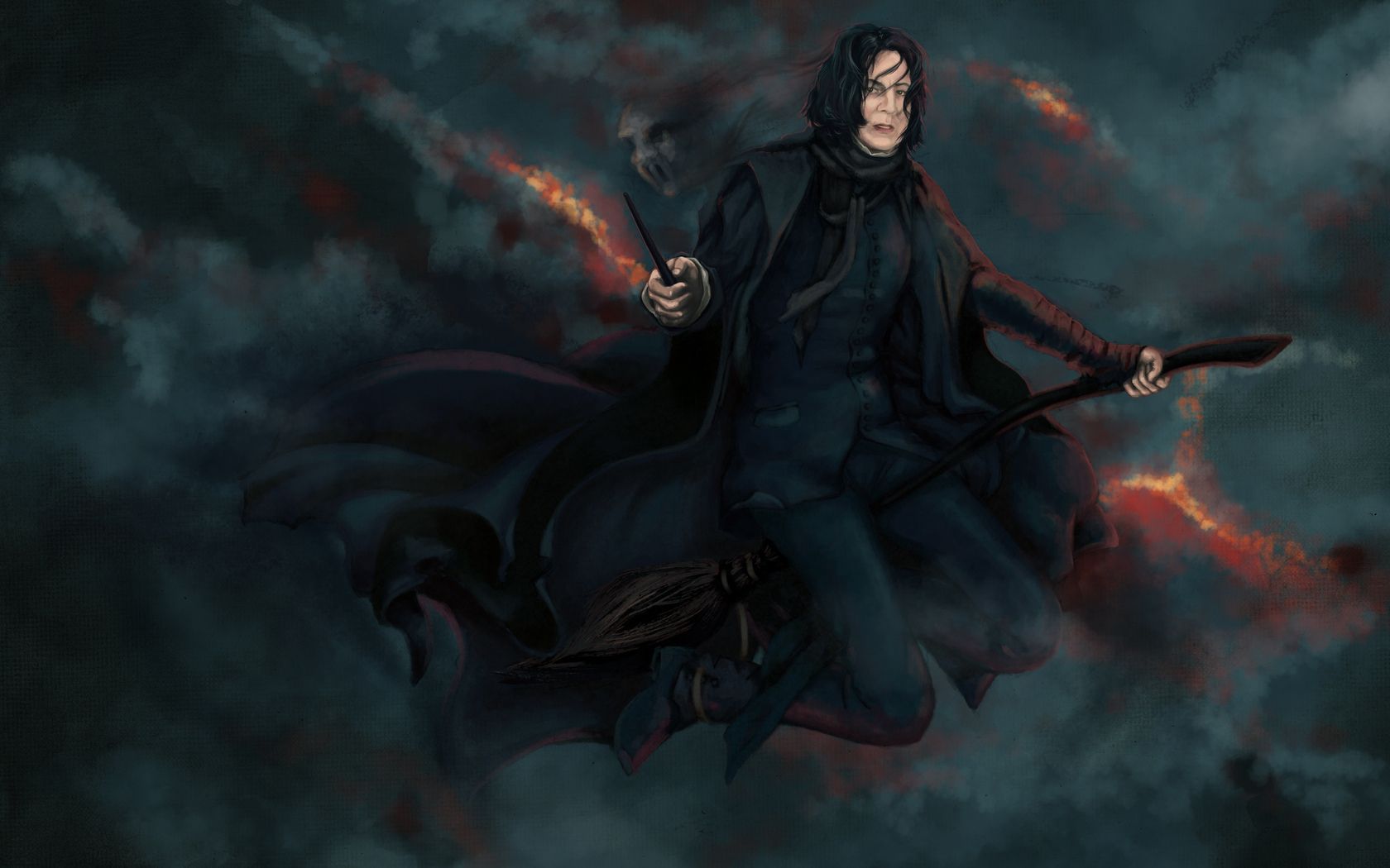 harry potter Alan Rickman Severus Snape teacher wallpaper