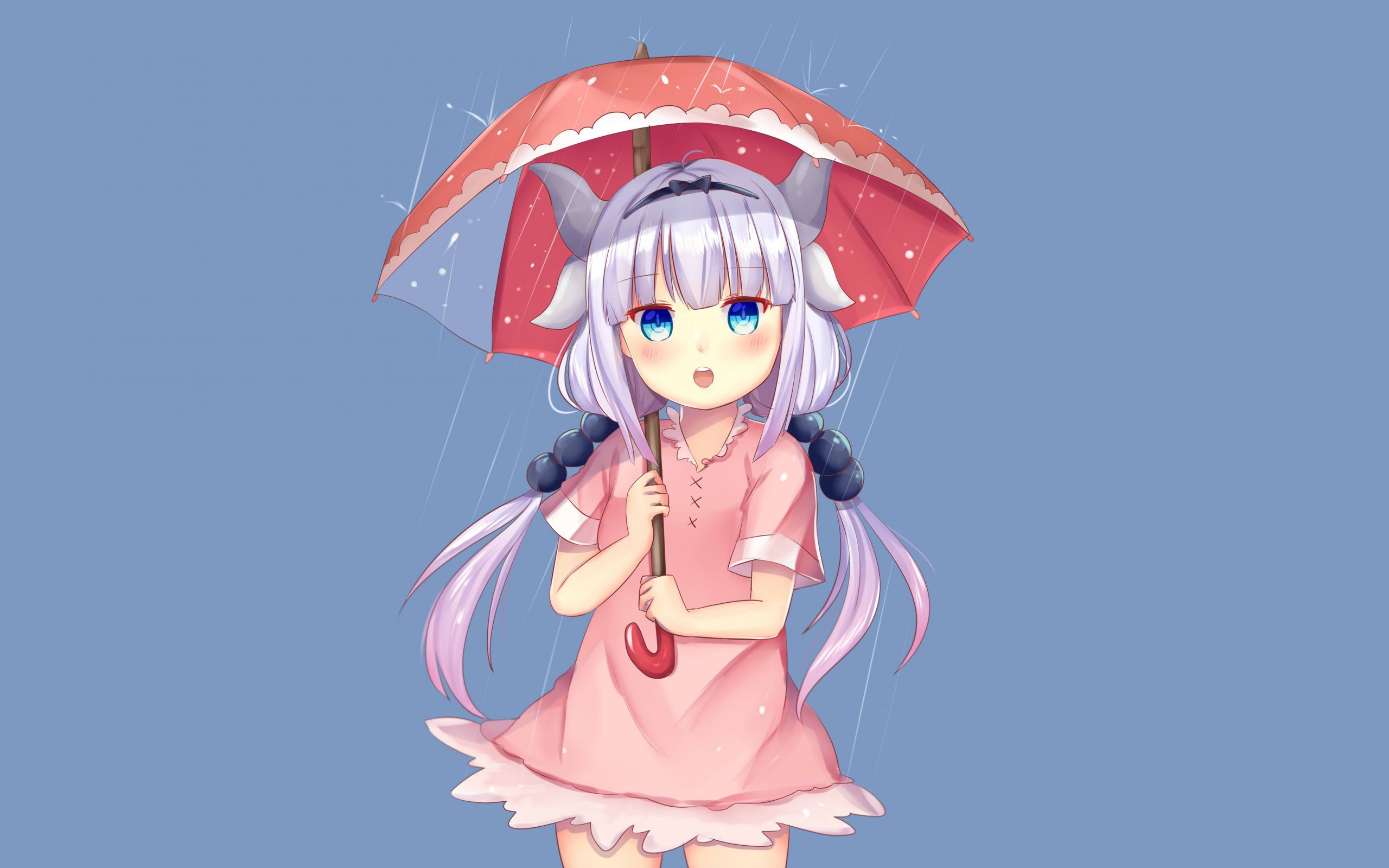 Download Curious, Kanna Kamui with umbrella, Kobayashi