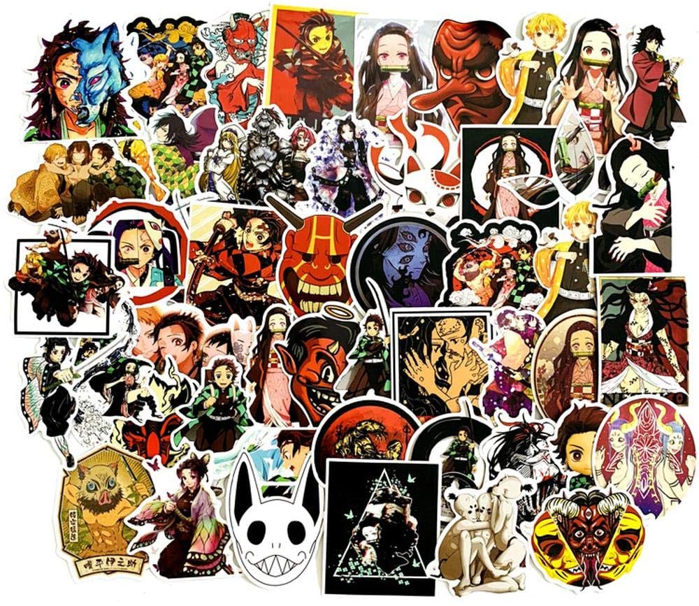 Demon Slayer : Kimetsu no Yaiba Stickers , 50 PCs