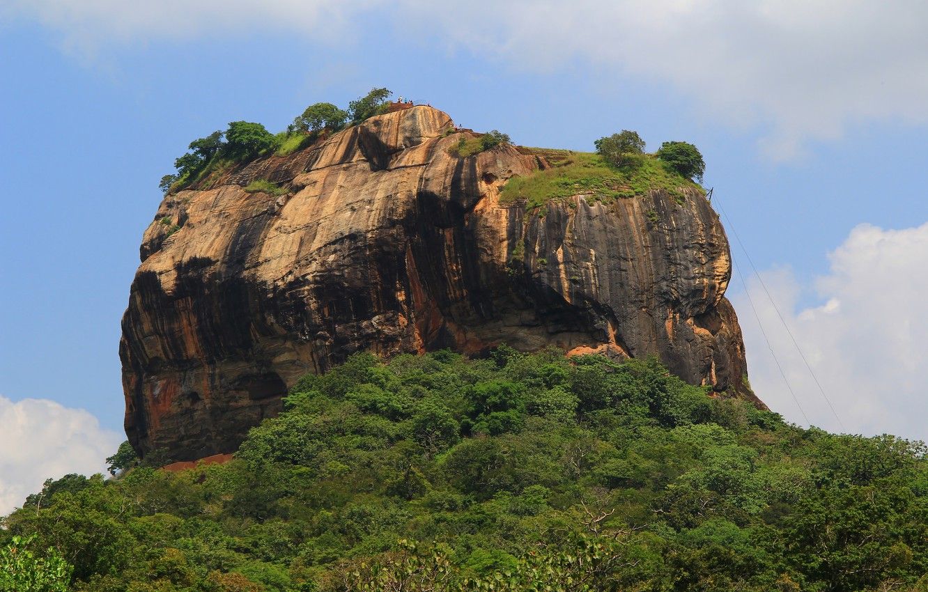 Wallpapers nature, Sri Lanka, Sigiriya, lion rock, rocky plateau image for desktop, section природа