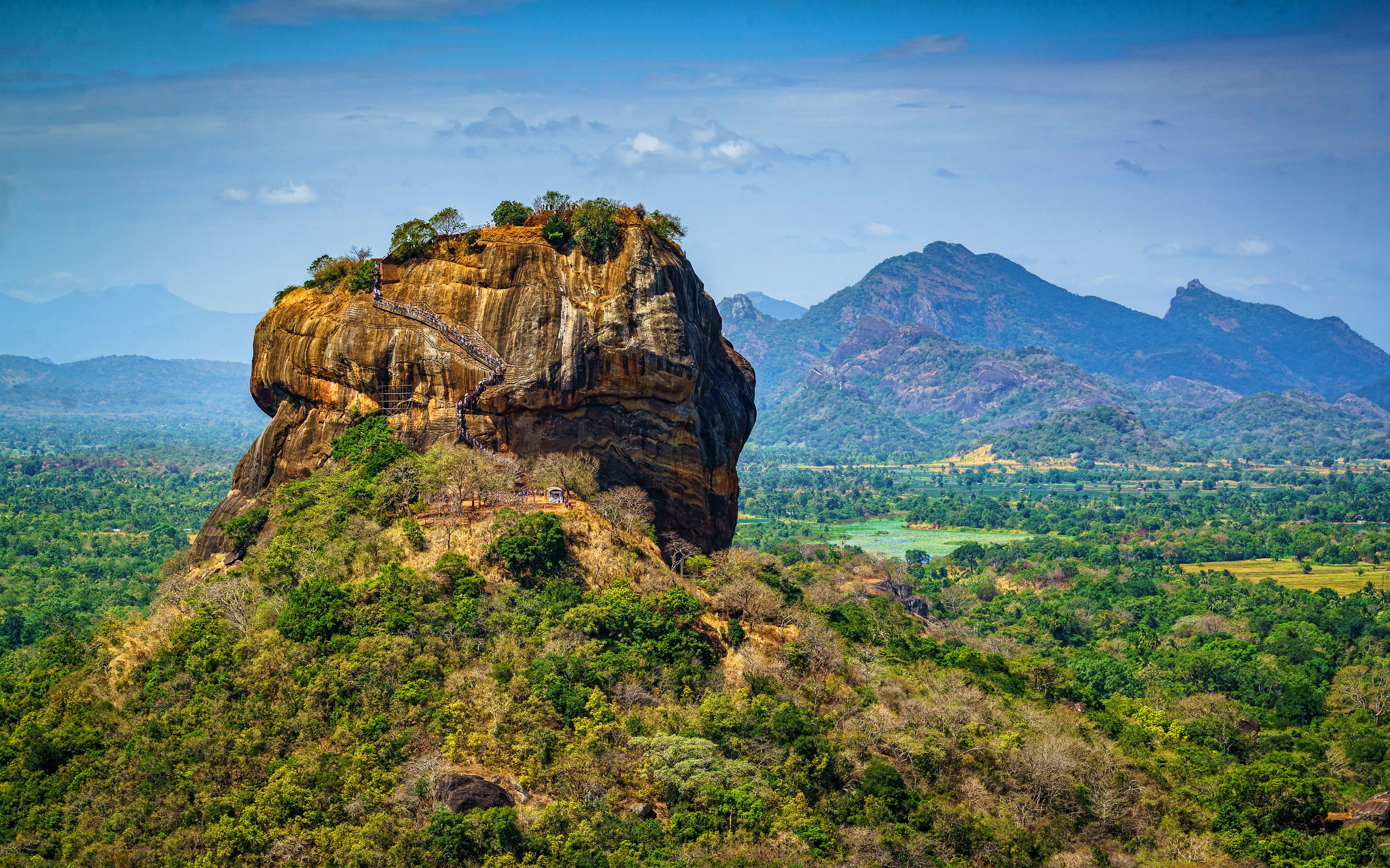 Download wallpaper Pidurangala Rock, 4k, beautiful nature, HDR