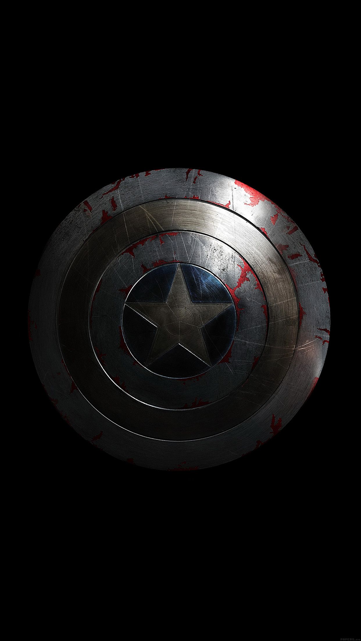 Captain America Avengers Hero Sheild Small Dark Wallpaper