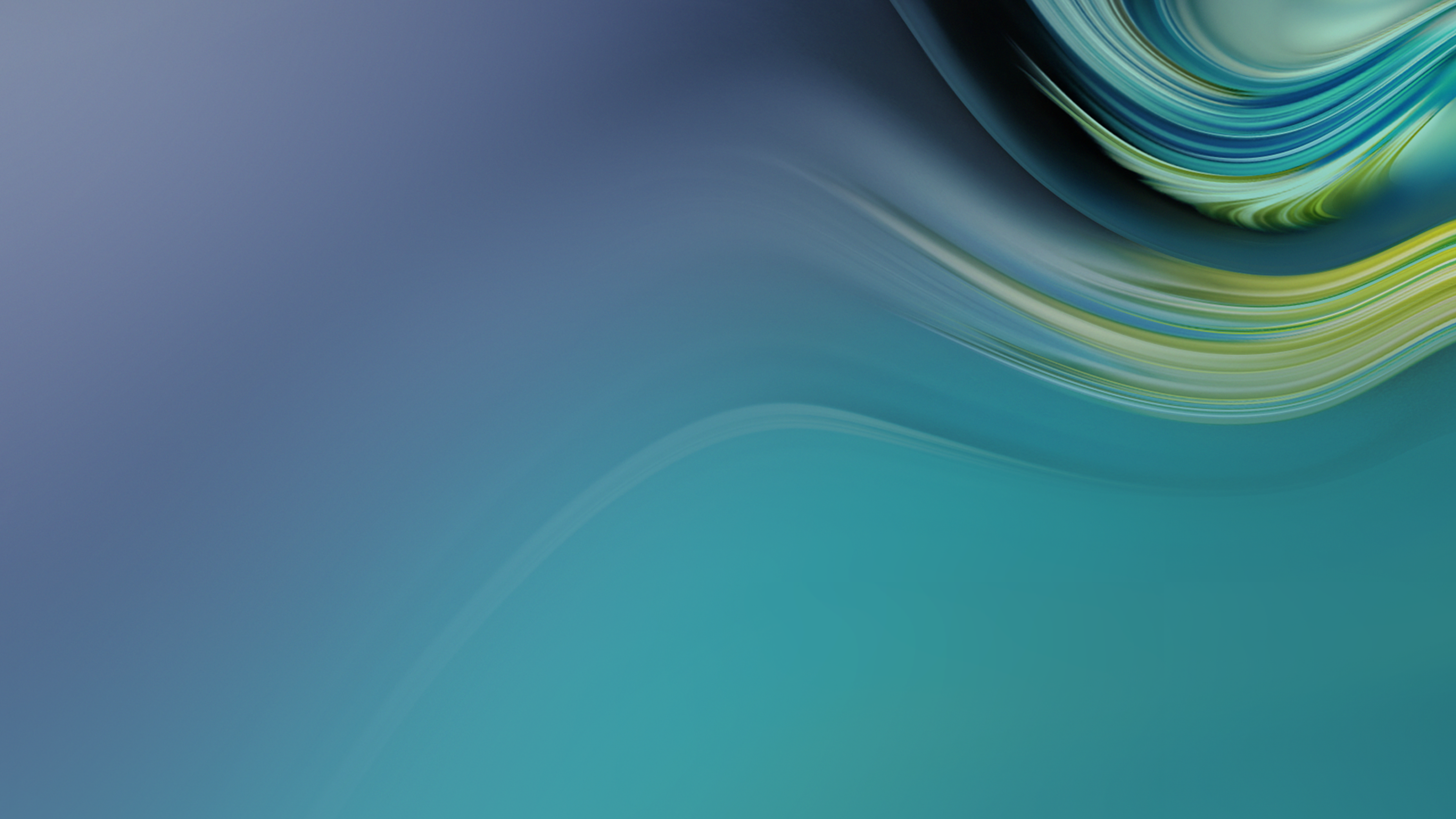 Wallpaper Waves, Gradient, Teal, Turquoise, Samsung Galaxy Tab S4