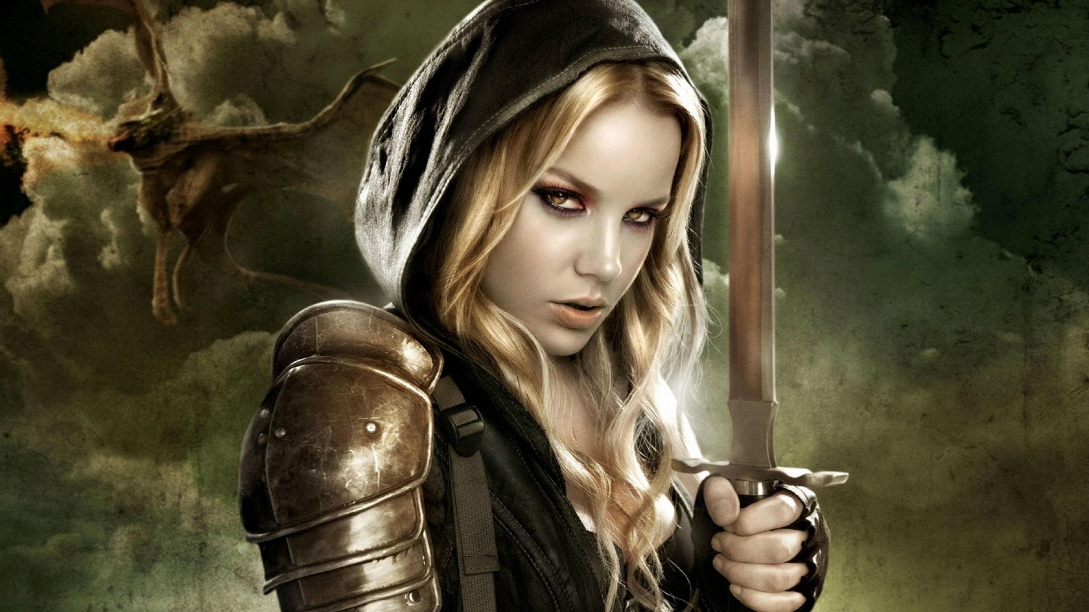 Warrior blonde fantasy girl wallpaper. Desktop and mobile. Fantasy girl, Warrior girl, Fantasy warrior