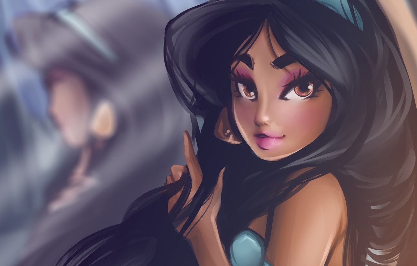 Wallpaper Aladdin, Jasmine, by Kachumi image for desktop, section разное