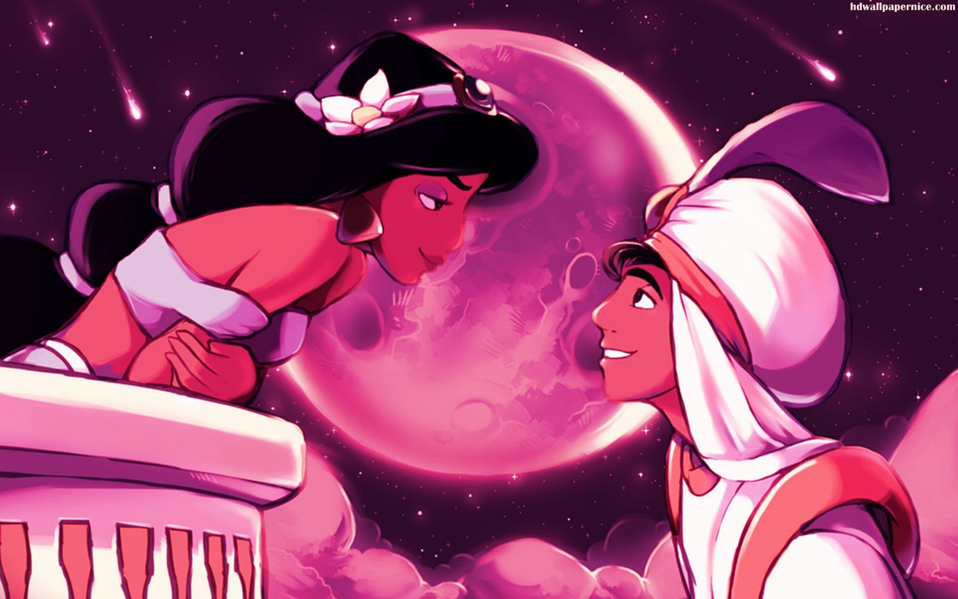 Anime Aladdin And Jasmine HD Wallpaper
