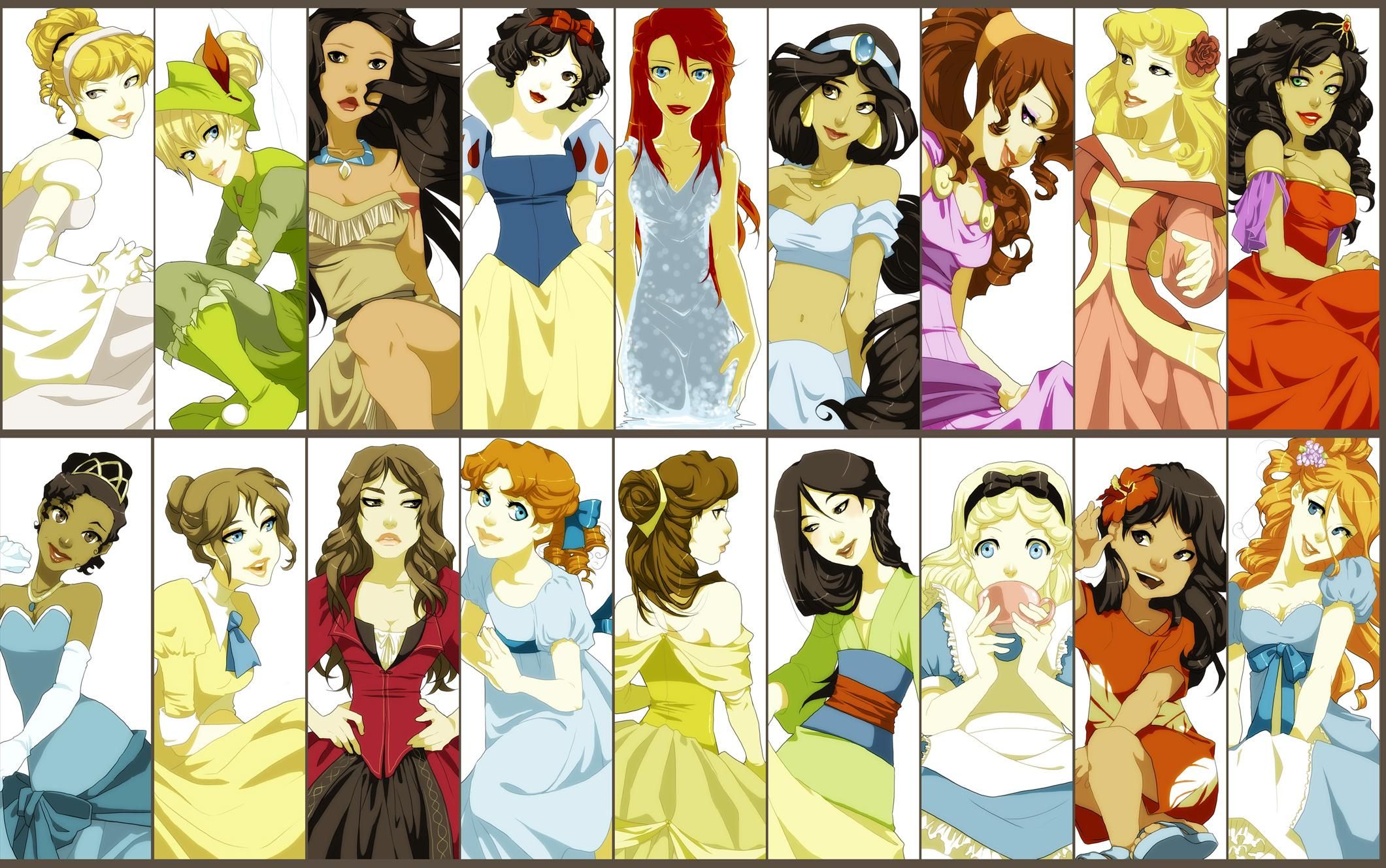 Disney, Snow White, Alice In Wonderland, Tinkerbell, Sleeping