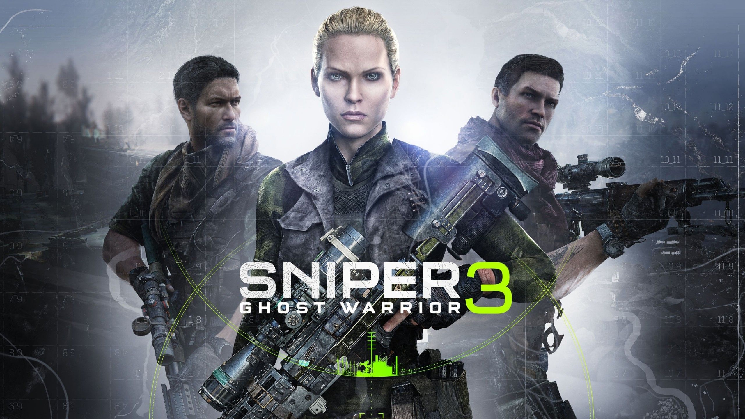 Download 2560x1440 Sniper: Ghost Warrior 3, Artwork, Rifle, Guns