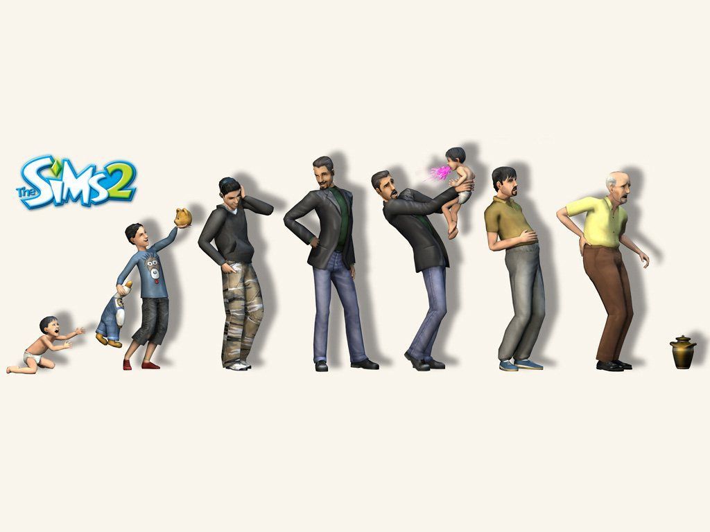 Man Evolution wallpaper 1024x768. Sims, Sims Evolution