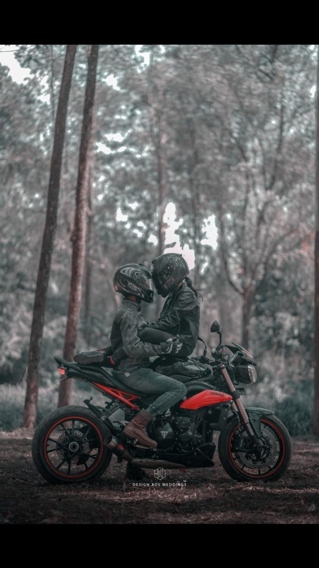 Bike Rider Couple Wallpaper