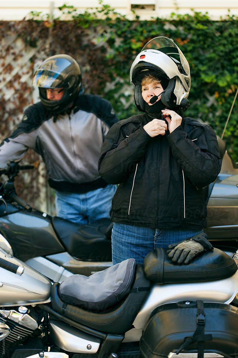 Rider: Senior Couple Gets Ready To Ride