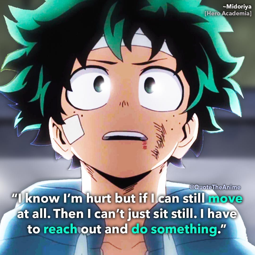 Powerful Midoriya Izuku Quotes (Images). Hero quotes, Hero academia characters, Deku boku no hero