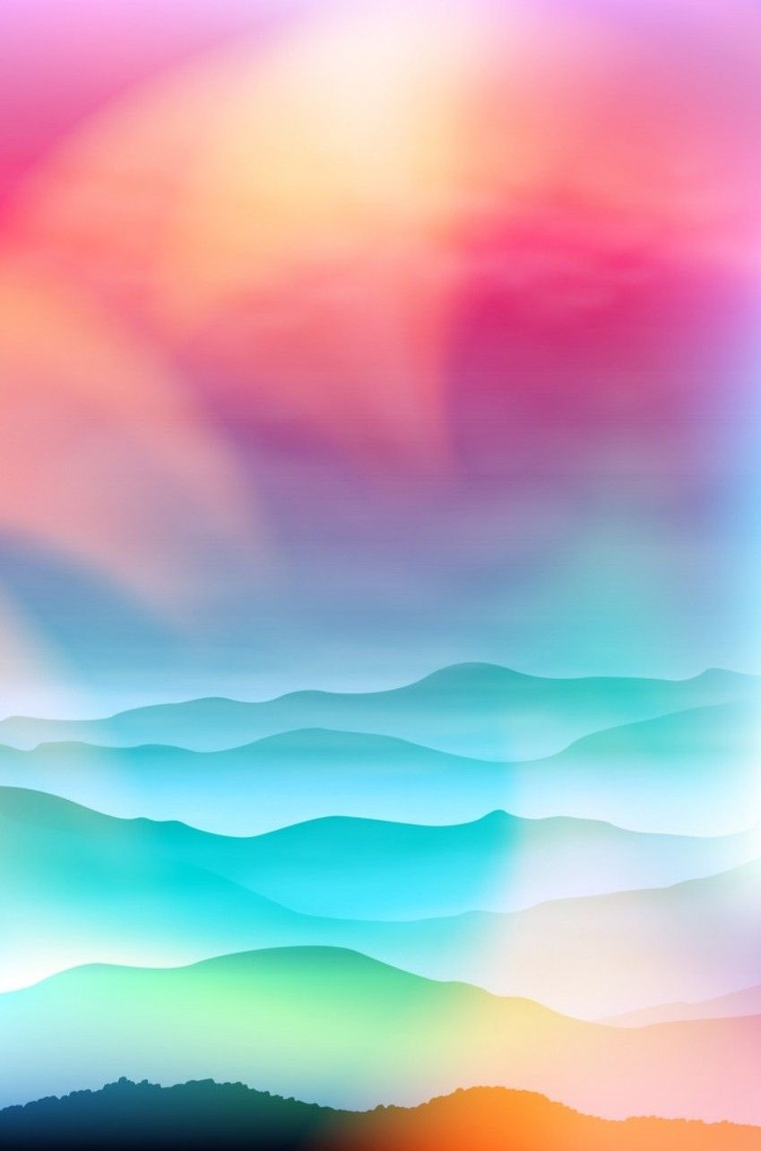 Sunset over mountains wallpaper. Bright wallpaper, Summer wallpaper, Wallpaper iphone spring