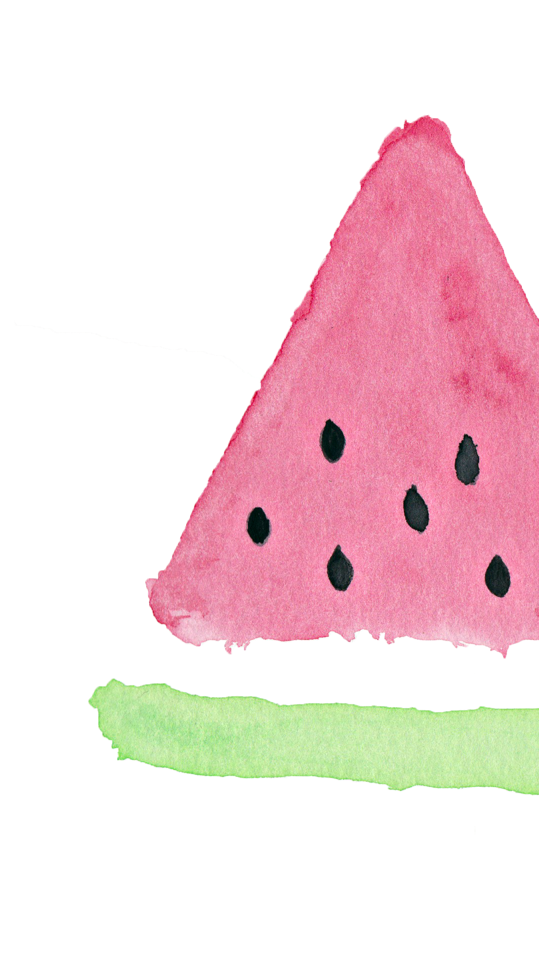Drawn Watermelon Cute Summer Background iPhone