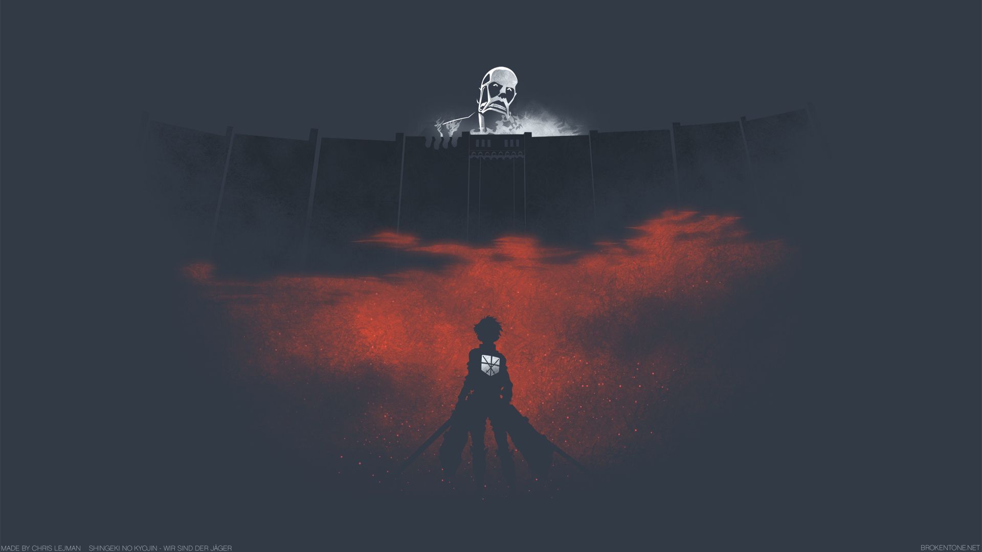 Attack on Titan wallpaper. Cool anime wallpaper, Reds poster