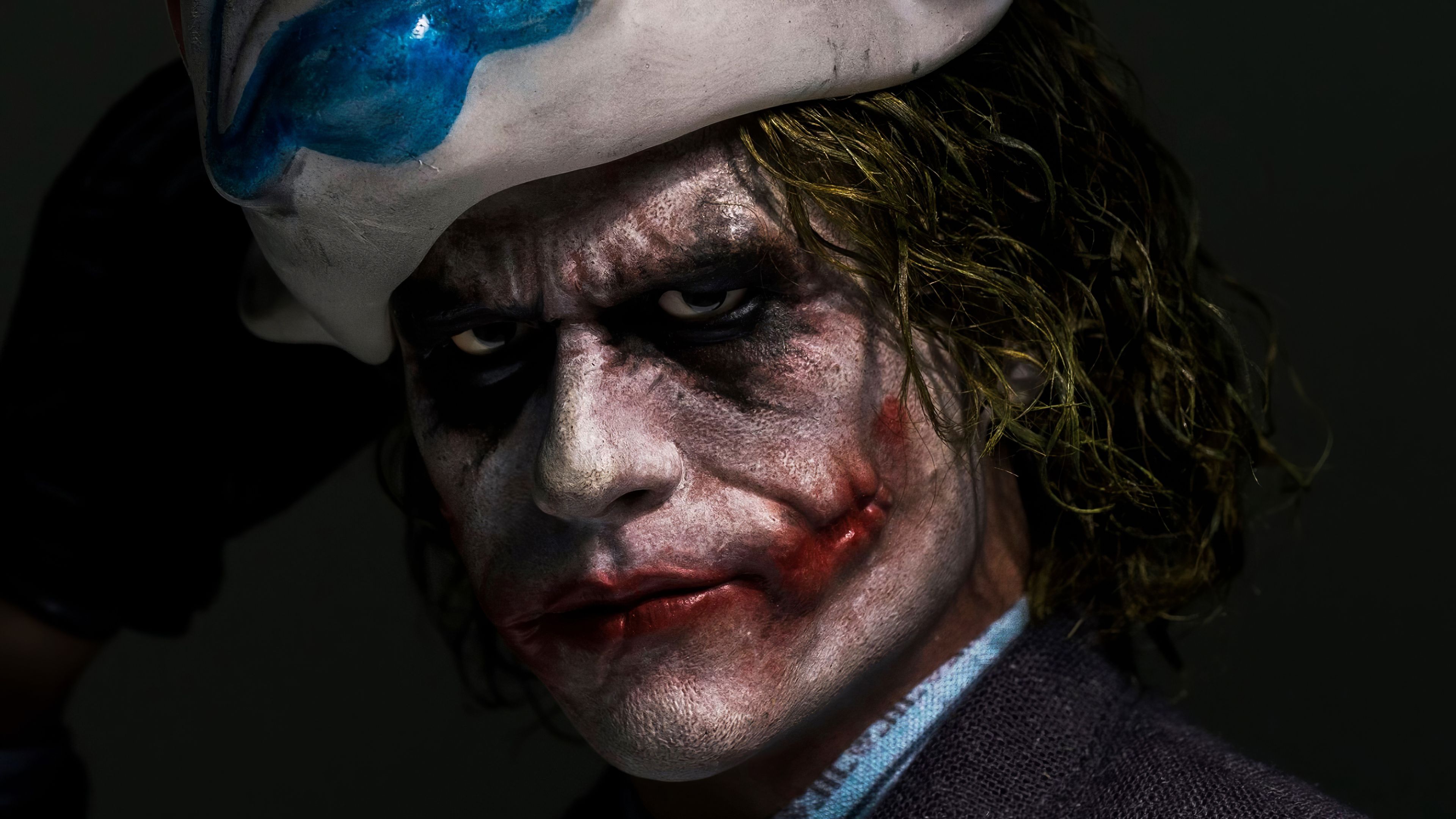 Joker closeup make up Wallpaper 4k Ultra HD