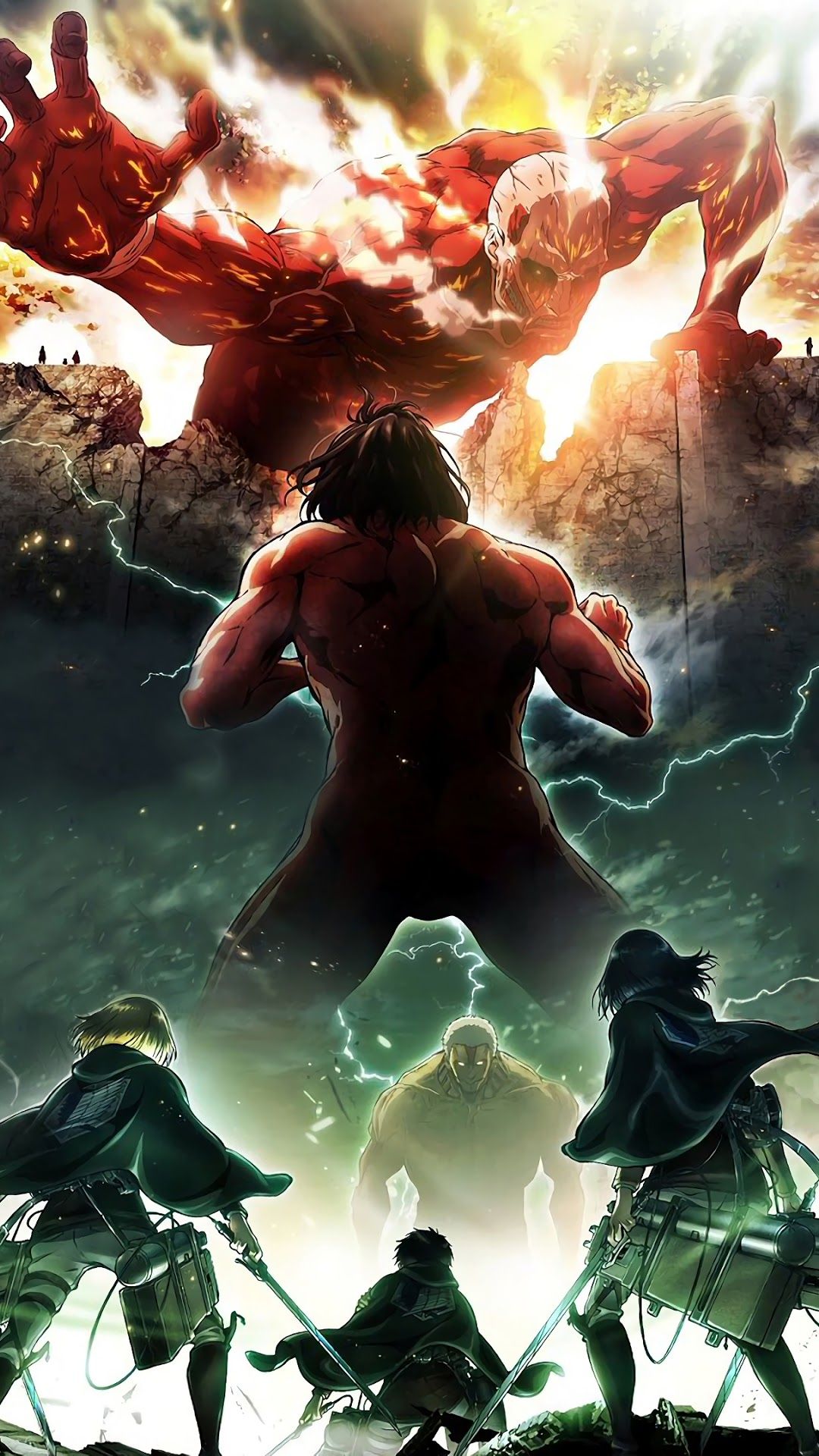 Eren Attack Titan 4K Wallpaper iPhone HD Phone #3660f