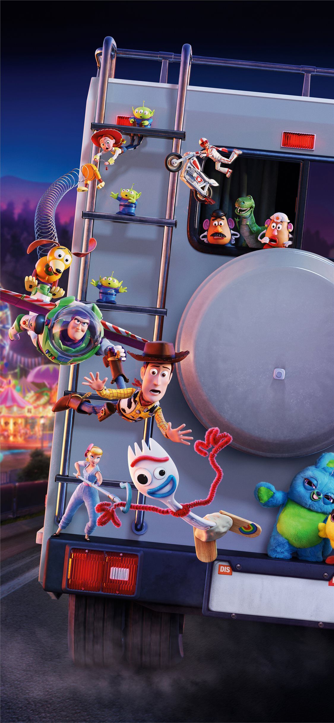 toy story 4 5k iPhone X Wallpaper Free Download