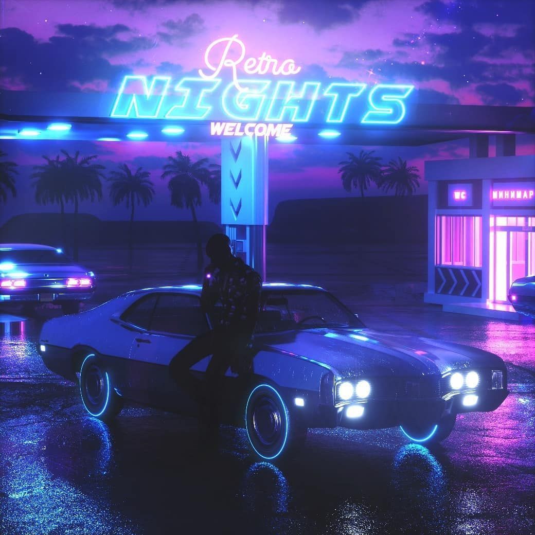 Retrowave Muscle Car Wallpapers - Wallpaper Cave