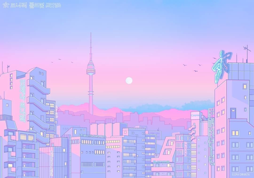 Pink Anime Aesthetic Wallpaper Free Pink Anime Aesthetic