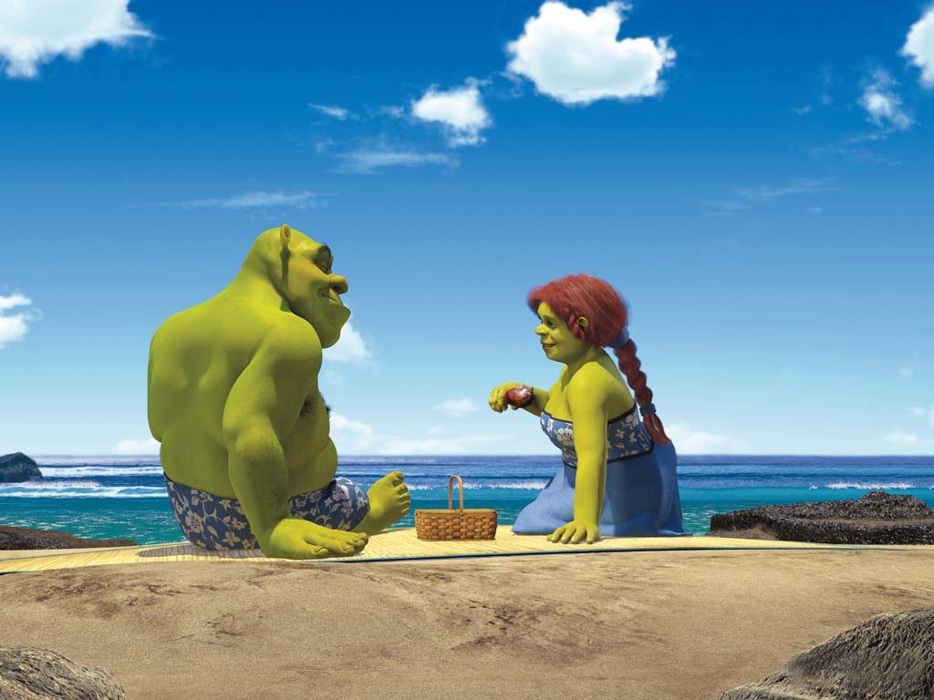 Shrek and Fiona Full HD Background Image for Android