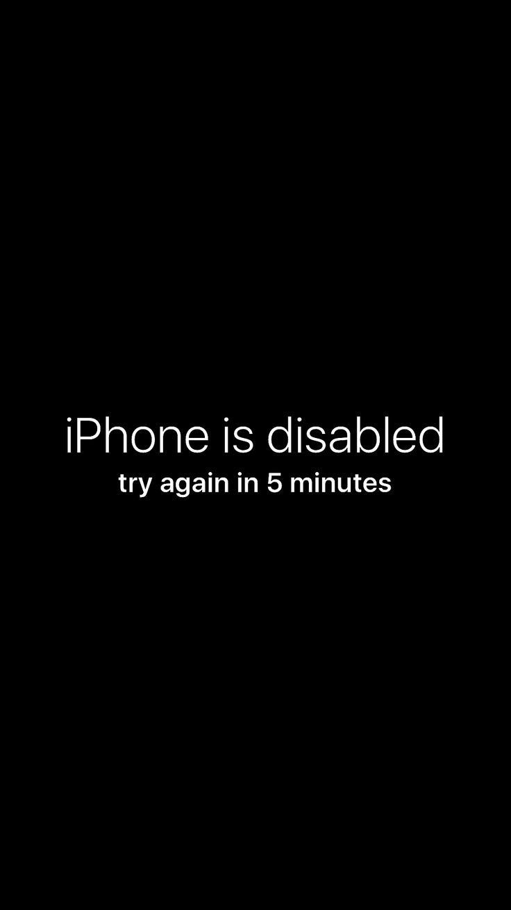 iPhone is disabled, try again wallpaper prank. Funny phone wallpaper, Wallpaper iphone cute, Funny iphone wallpaper